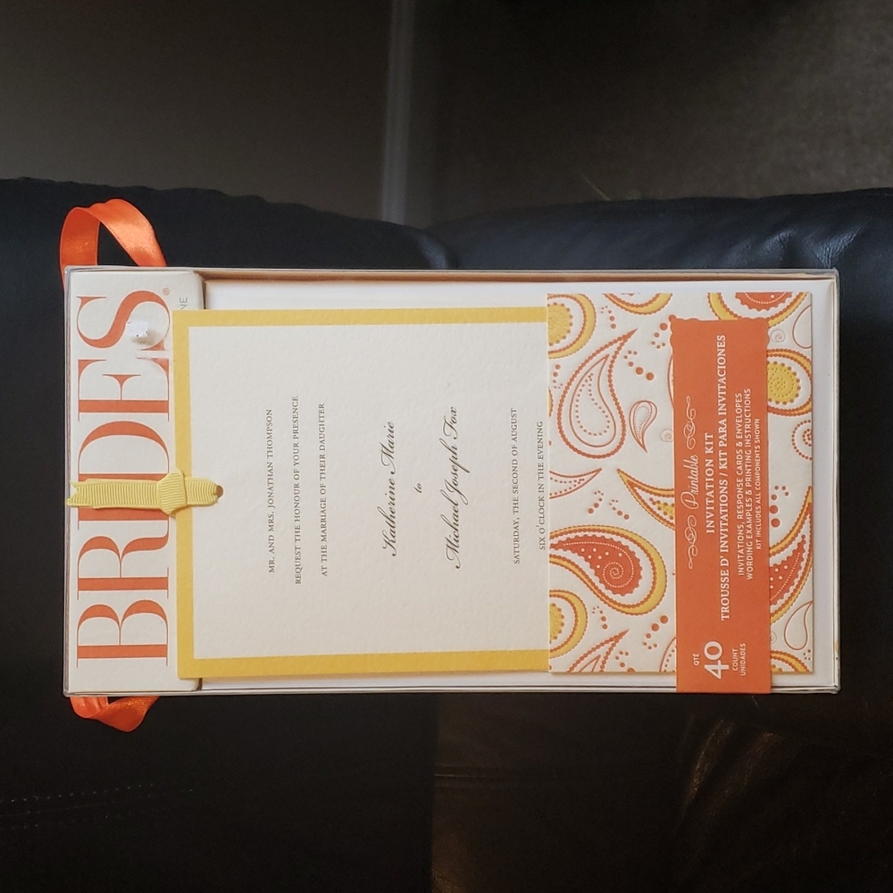 Printable Invitations/Response cards and envelopes for both. NWOT